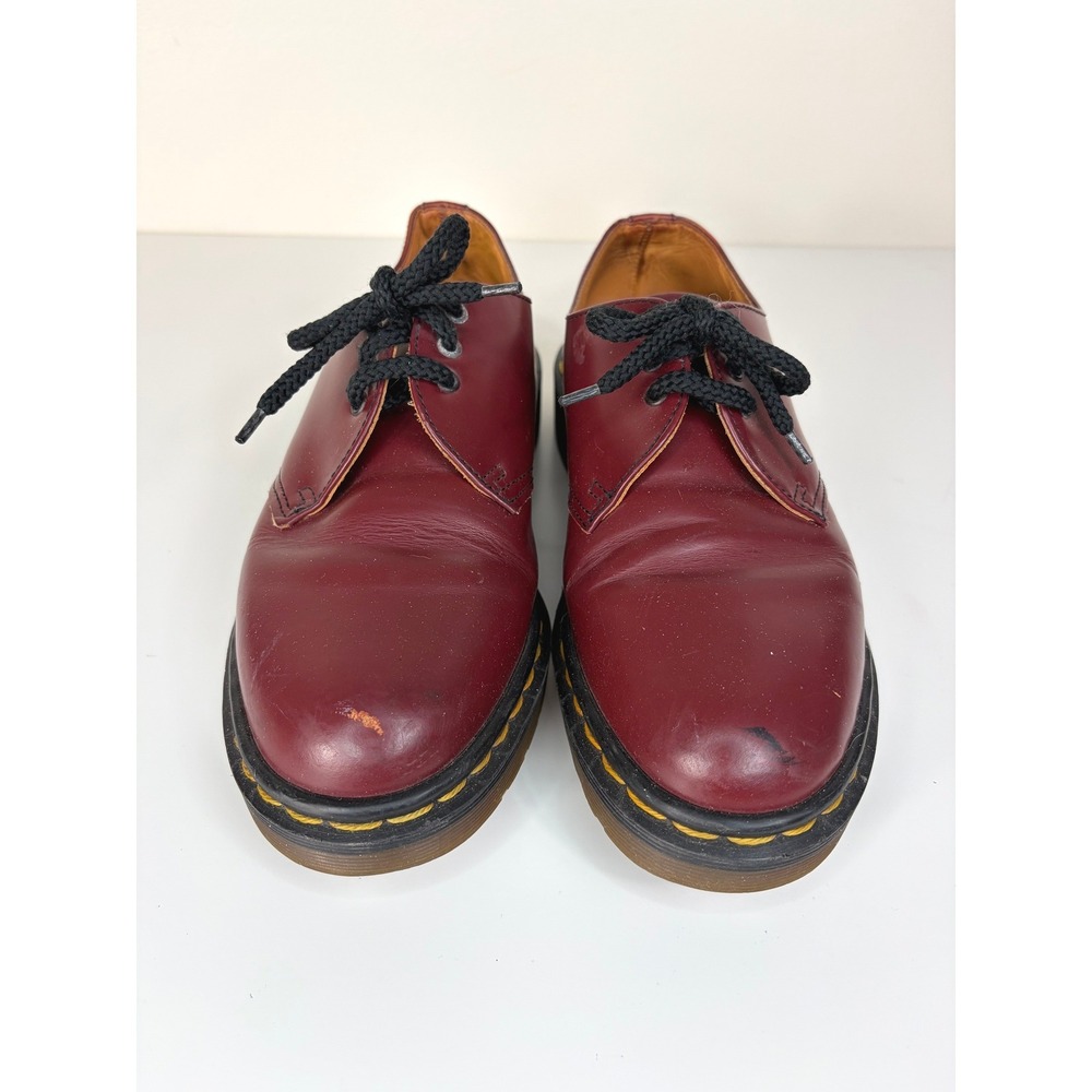 Doc Martens Vintage Made In England 1461 Oxford Smooth Oxblood Leather UK 6 US 8